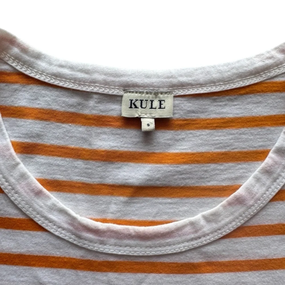 KULE Orange and White Striped Maxi Dress
